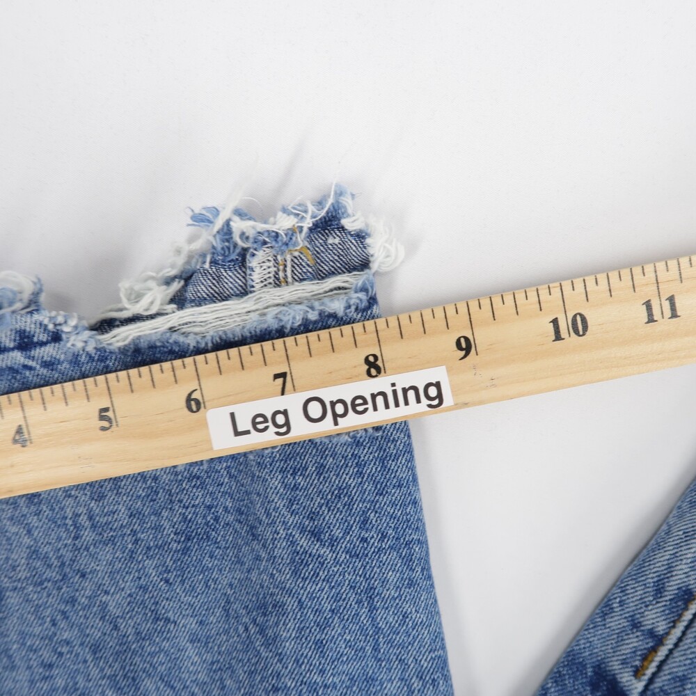 Lovers And Friends Ryan Jeans Womens 29 Blue High Rise Loose Straight Distressed - Picture 8 of 13